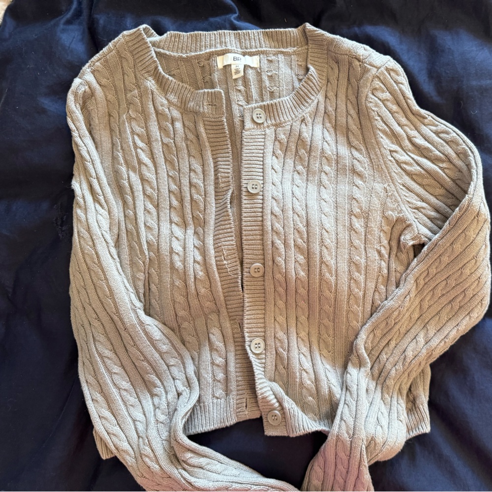 BP Cable Knit Cardigan - Beige